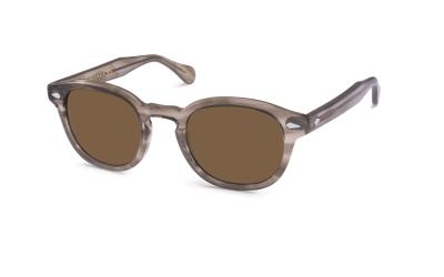 Moscot Lemtosh Brown Ash zonnebril zijkant
