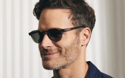 Moscot Arthur Charcoal zonnebril pasvorm zijkant