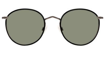 Moscot Black/gunmetal zonnebril front