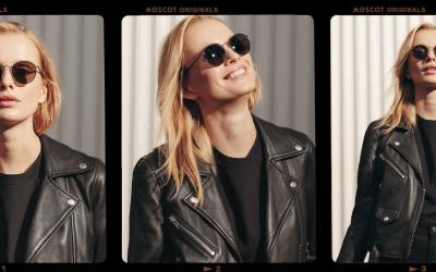 Moscot Black/gunmetal zonnebril zijkant