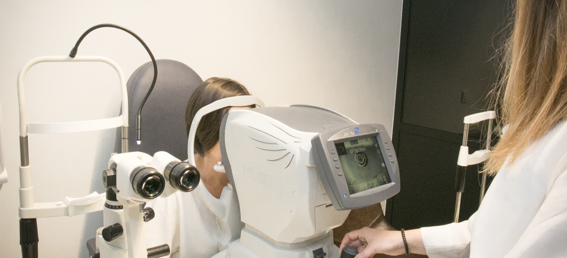 Oogmeting door Emilie