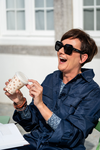 Griet met een zonnebril van isabel marant Griet met een zonnebril van isabel marant